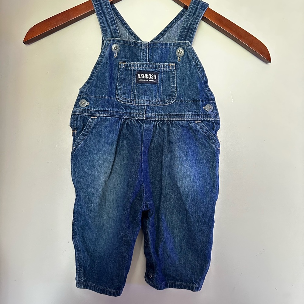Vintage OshKosh B'gosh Blue Denim Overalls Classic Design